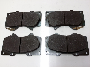 Image of Disc Brake Pad Set (Front). A set of disc brake pads. image for your 2011 TOYOTA SIENNA SE Mini Passenger Van